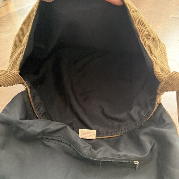 Gypsy Rose Y2K Grateful Dead Brown Corduroy Embroidered Messenger Tote Bag - Picture 4 of 5